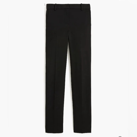 J Crew Factory Petite slim-fit full-length trouser pant Black size 10P NWT CB288 - Picture 4 of 11